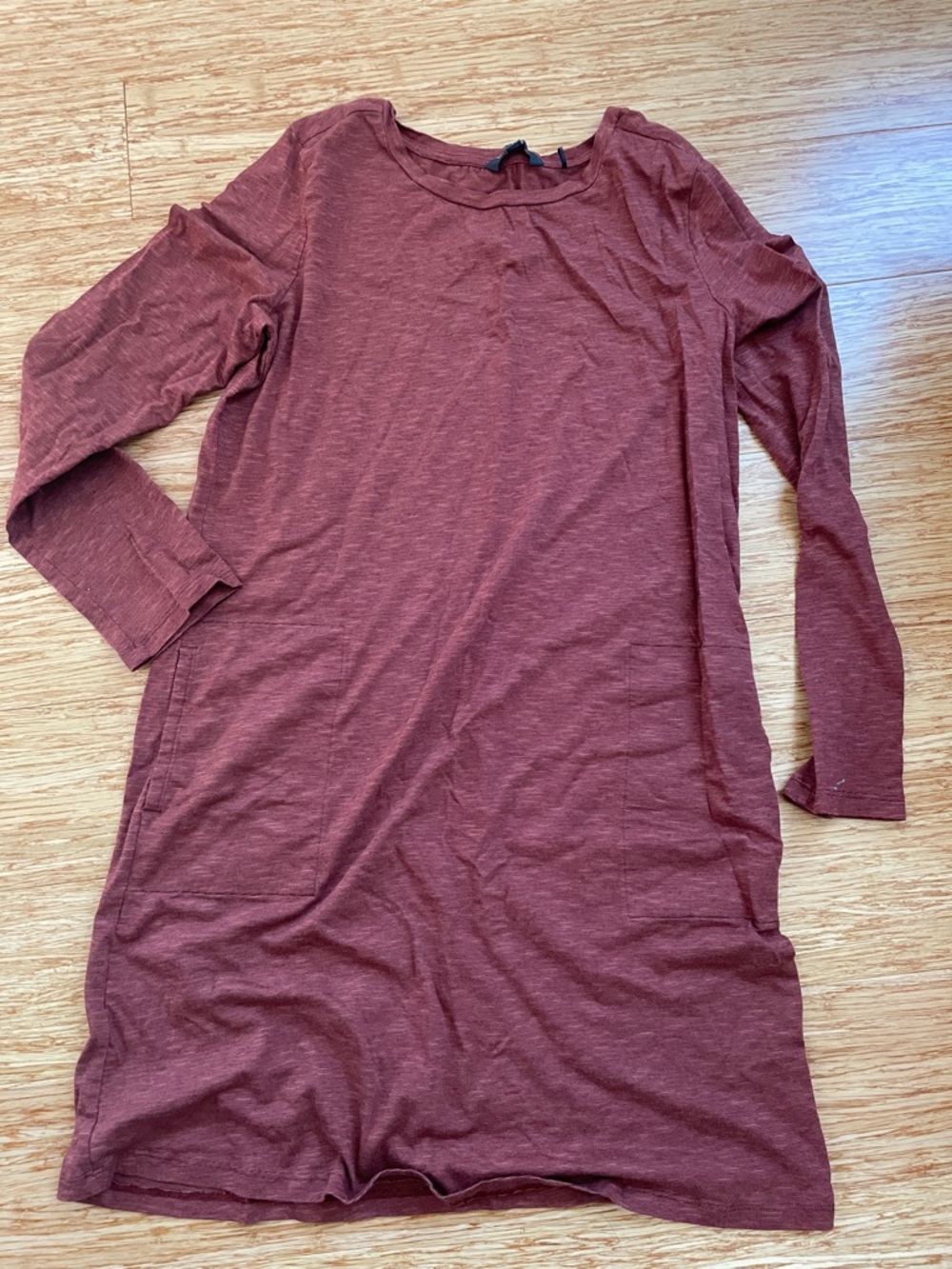 Toad & Co Windmere II Long Sleeve Dress Rust Women's Size Medium